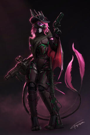 Illustrated full body