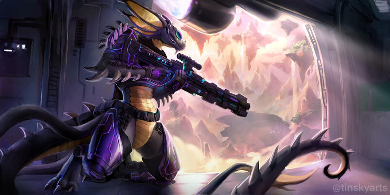 Illustrated full body and background