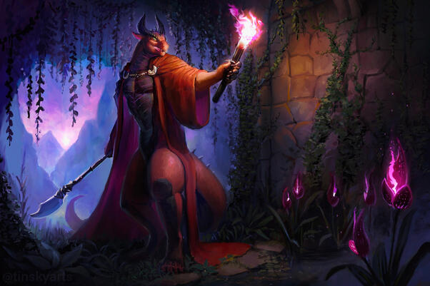 Illustrated full body and background